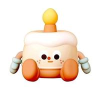 Kznifmk Adorabile Lampada da Notte A LED Ricaricabile per la Cameretta Dei Bambini Lampada Touch In Morbido Silicone con Luce Calda Design A Forma di Torta di Compleanno Durevole Facile da Installare