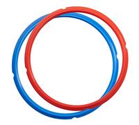 Kznifmk Anello di Tenuta in Silicone per Accessori Casseruola Pentola a pressione Anello di Tenuta Mini 3 Pinte Rosso/Blu