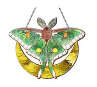 Kznifmk Articolo per Appendere alla Finestra: Pendente A Forma di Luna e Colorata Come Decorazione Murale per Gli Amanti delle Farfalle. Regalo di Inaugurazione per la Casa.