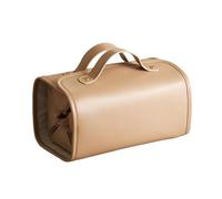 Kznifmk Astuccio per il trucco da viaggio di grande capacità, con design pieghevole, astuccio da toilette e trucco impermeabile,