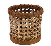 Kznifmk Bacchette nel Rattan Stoccaggio Cucchiaio Fatto un Mano Organizer Holder Pen Matite Organizzazione Vase Home Kitchen Table Decor