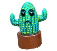 Kznifmk Bambola di Cactus con Occhi, in Miniatura, Mini, Decorazione per La Stanza da Tavolo, Cactus B