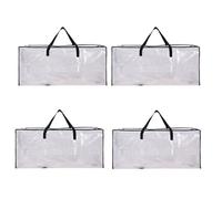 Kznifmk Borsa mobile oversize con cerniera e manico, borsa portaoggetti pesante, borsa portaoggetti per scatola di trasloco per bisogno di dormitorio