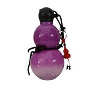 Kznifmk Bottiglia d'acqua Cinese retrò 800 ml, bottiglia d'acqua bottiglia con ispirazione retrò cinese, grande capacità, ideale per gli appassionati del mito nero, viola.