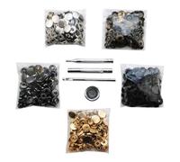 Kznifmk Bottoni a pressione in metallo per Ricambi da Cucitura Pulsante a pressione per Indumenti Bottoni a pressione in Pelle B