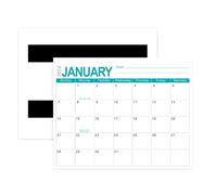Kznifmk Calendario Magnetico per Frigorifero, da gennaio 2024 a giugno 2025, 18 Calendari Mensili Blu