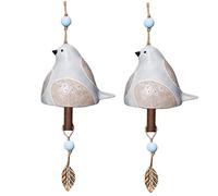 Kznifmk Campana di canto d' di piccione sospesa, campanella a di campagna, ciondolo a campana a in resina decorazione del cortile della casa