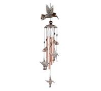 Kznifmk Carillon eolico per esterni, campanellino eolico in tubo di alluminio con gancio a S, decorazione da giardino patio, regali di compleanno per donna giorno B