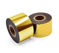 Kznifmk Carta Stampaggio a Caldo con 1,5 X 400 Piedi, Carta Stampaggio a Caldo per Macchina di Abbronzatura Cuoio, Decorazione DIY Dorata