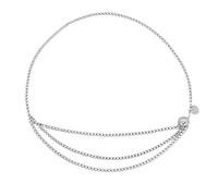 Kznifmk Catena in Metallo per Le Donne Cintura retrò Vita Alta Anca Pezzo Charms Cintura Catena Corpo