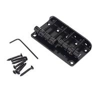 Kznifmk Cavalletto Hardtail Stile Vintage a 4 Corde per Aggiornamento di Carico Superiore Basso Jazz Precisione, Nero