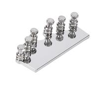 Kznifmk Caviglie di Regolazione Corde per Chitarra Classica Professionale 39 Pollice Teste Macchina Tasti di Impostazione Accordatori di Parti Di Strumenti Musicali Accessori Argento