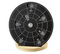 Kznifmk Cercle des Quintes Ruota Strumento di Melodia con Supporto Borsa di Stoccaggio Ruota di Accordi Lega Teoria Musicale Ruote Accordi Chitarra,