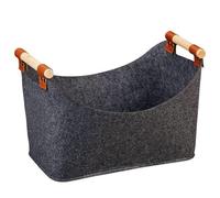 Kznifmk Cesto per legno pieghevole, grande capacità, 57 l, porta legno all'angolo del fuoco, borsa per legna da ardere, giornali, vestiti