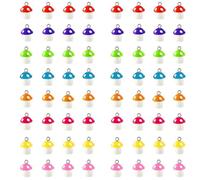 Kznifmk Charms Resina Charm Perline Ornamento Bagliore nel Nero Ciondolo per DIY Bracciale Collana Fando 64 Pezzi