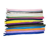 Kznifmk Chiusure in nylon per sartoria artigianale su misura (20 colori) (40 pezzi, 50 cm)