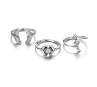 Kznifmk Coda Di Pesce Semplice Geometrico Coda Aperta Fiore Gemma Moda Tre Pezzi