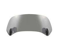 Kznifmk Colore Fumo Universale Moto Regolabile Parabrezza Estensione Parabrezza Spoiler Deflettore d'aria 28,5 x 12 x 21 cm