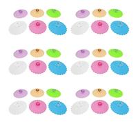 Kznifmk Commestibile Diamante Rotondo Coperchio Della Tazza (Set di 24)