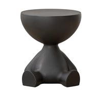 Kznifmk Comodino per casa, divano, tavolino portaoggetti mobile, mini tavolino da caffè, nero
