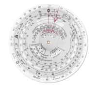 Kznifmk Computer di Volo Circolare E6B-R da 6 Pollici di Diametro, Calcolatore Del Computer di Volo, Formazione Di Volo Standard per Studenti, Uso IFR VFR