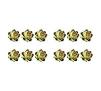 Kznifmk Confezione da 12 e frutta di carciofi artificiali per la decorazione della tavola di festa di nozze (verde)