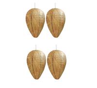 Kznifmk Confezione da 4 Nidi di vespe in Carta di Dimensioni Mini Esche appese Finto di vespe per vespe calabroni Giacche Gialle