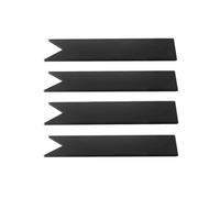 Kznifmk Confezione di 4 clip per connettori, picchetti in metallo Cor-Ten di altezza per bordo paesaggio in acciaio da 6, 8 e 14 pollici di altezza, durevoli e facili da usare, neri, 10,2 pollici