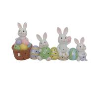 Kznifmk Coniglietto di Pasqua Decorazioni per la Camera da Letto Carino - di Pasqua 2D Coniglietto Centrotavola per Feste Ritagli Mobile TV Durevole Facile da Installare