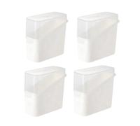 Kznifmk Contenitore per Formaggio A per Frigorifero, 4 Pezzi Scatola per Formaggio con Coperchio Ribaltabile per Formaggio Porta Formaggio Durevole Facile da Installare