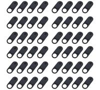 Kznifmk Copertura Webcam, Confezione da 48 diapositive per copertura webcam con design ultra sottile per computer portatile, PC, computer, Pro - nero