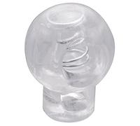 Kznifmk Cordone Serrature estremita' della molla di arresto Attiva 6.5mm Dia Hole 20 pezzi trasparente Bianca