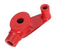 Kznifmk Curvatrice manuale di tubi in acciaio rosso preciso strumento di piegatura per tubi a mano per condotti testa piegatura a mano facile da usare flessibile pratico 32 mm