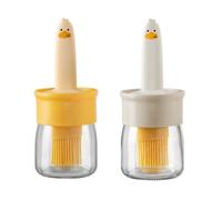 Kznifmk da Barbecue per Alimenti con Bottiglia In Silicone da Cucina Resistente Ad Alte Temperature Bottiglia Integrata per Olio, Facile da Usare Lavorazione Fine