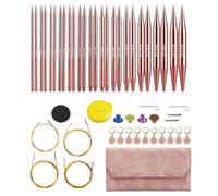 Kznifmk da maglia circolari intercambiabili in alluminio per cucito, uncinetto, tessitura, strumenti per maglieria, kit di tessitura B