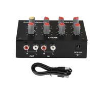 Kznifmk DC5-12V Equalizzatore Suono 7 Bande Regolazione dei Bassi Medii Alti Equalizzatore Digitale Preamplificatore Audio Regolabile per Cuffie