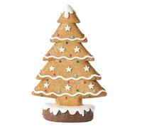 Kznifmk Decorazione dell'albero di Natale in resina di pan di zenzero, decorazione da tavolo per e sala di studio in inverno, decorazioni per l'albero di Natale in pan di zenzero
