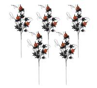 Kznifmk Decorazioni horror di Halloween Talee di 'orrore Nera Decorazioni di Mazzo Bouquet D'atmosfera Festive