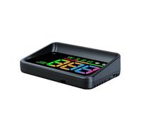 Kznifmk Display Testa Alta per Automobili, HUD H4, Contatore di Velocità GPS, Primo Contatore di Velocità Digitale Colorato a Grande Carattere con Velocità
