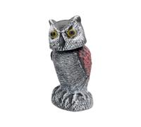 Kznifmk Dispositivi di Controllo Di Sfarocco Gufi con Falso Gufo Girevole a 360 °, , Deterrente Uccelli, Decorazione Giardino A