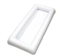 Kznifmk Dispositivo di Raffreddamento Gonfiabile Tavolo da Birra Materasso Ad Aria per Piscina Secchiello per il Ghiaccio Vasca per Bevande Vassoio per Insalata per Feste nel Spiaggia