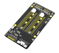 Kznifmk Doppio adattatore 2X M.2 NVME SSD a SFF-8654 8X (È richiesta una scheda madre a biforcazione PCIe)