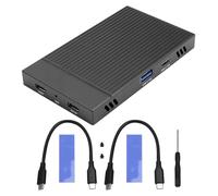 Kznifmk Enclosure Hard Disk M.2 NVMe Doppio Alloggiamento Hard Disk Gen2 Docking Station HUB 10 Gbit/S Accessori Disco Rigido