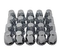 Kznifmk Flangia di Coperchio Dado a Punta Filettata in Plastica da 33 mm per Camion Semirimorchio, Adatto per Ruota di Guida Mozzo, Rimorchio per Auto Turismo, Installazione Faci