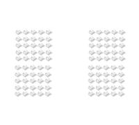 Kznifmk Ganci per Catenelle Luminose da Esterno Confezione da 100 Clip Ganci Trasparenti con 100 Supporti Impermeabili per Lampada