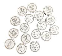 Kznifmk Gettoni premio per bambini , gettoni di coniglio pasquale, gettoni tascabili, gettoni premio in legno per coniglio pasquale, 21 pezzi