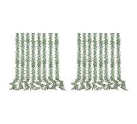 Kznifmk Ghirlanda di Eucalipto Artificiale, Confezione da 16, Ghirlanda di Eucalipto Verde, Piante Rampicanti Finte, 6 Piedi/Filo per Decorazione