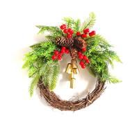 Kznifmk Ghirlanda Natalizia della Fattoria Ghirlanda Natalizia Boho, Ghirlanda Artificiale, Ghirlanda Appesa alla Porta D'Ingresso 'Albero di Natale, Decorazioni per Festival Durevole e Facile da