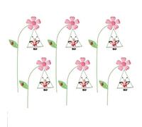 Kznifmk Giardino Fiori in 6 Pezzi Picchetti Decorativi per Piante di 10,6 Pollici da Corte Ornamentali con Animali Carini su Altalene A