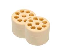 Kznifmk Ikebana - Supporto per a spirale, griglia floreale riutilizzabile per vaso, modellatore di fiori per fiori, installazione semplice, facile da usare (S/Beige-Giallo)